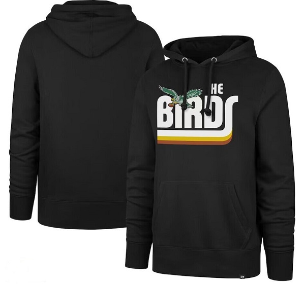 Men's Philadelphia Eagles Black Pullover Hoodie Men's Philadelphia Eagles Black Pullover Hoodie